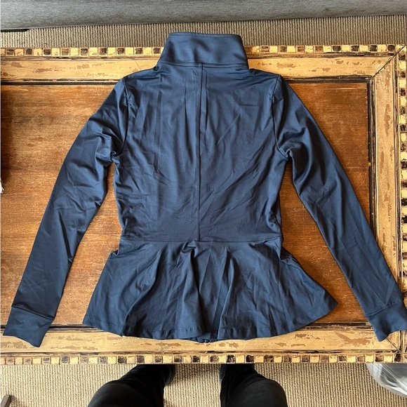 NWOT TA Tracy Anderson G.I.L.I. Zip Front Peplum Jacket - Picture 2 of 7